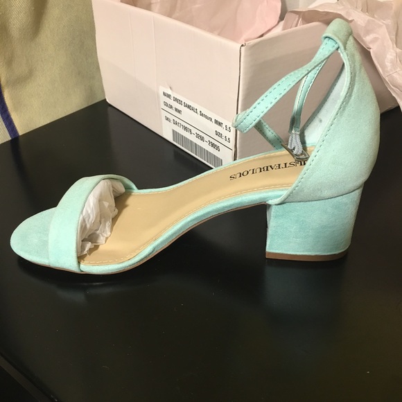 mint block heels